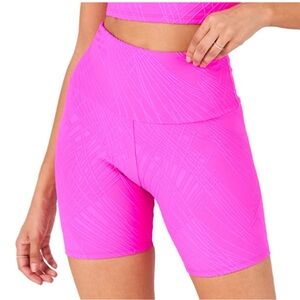 NEW ONZIE high rise biker short in pink selenite NWT XS